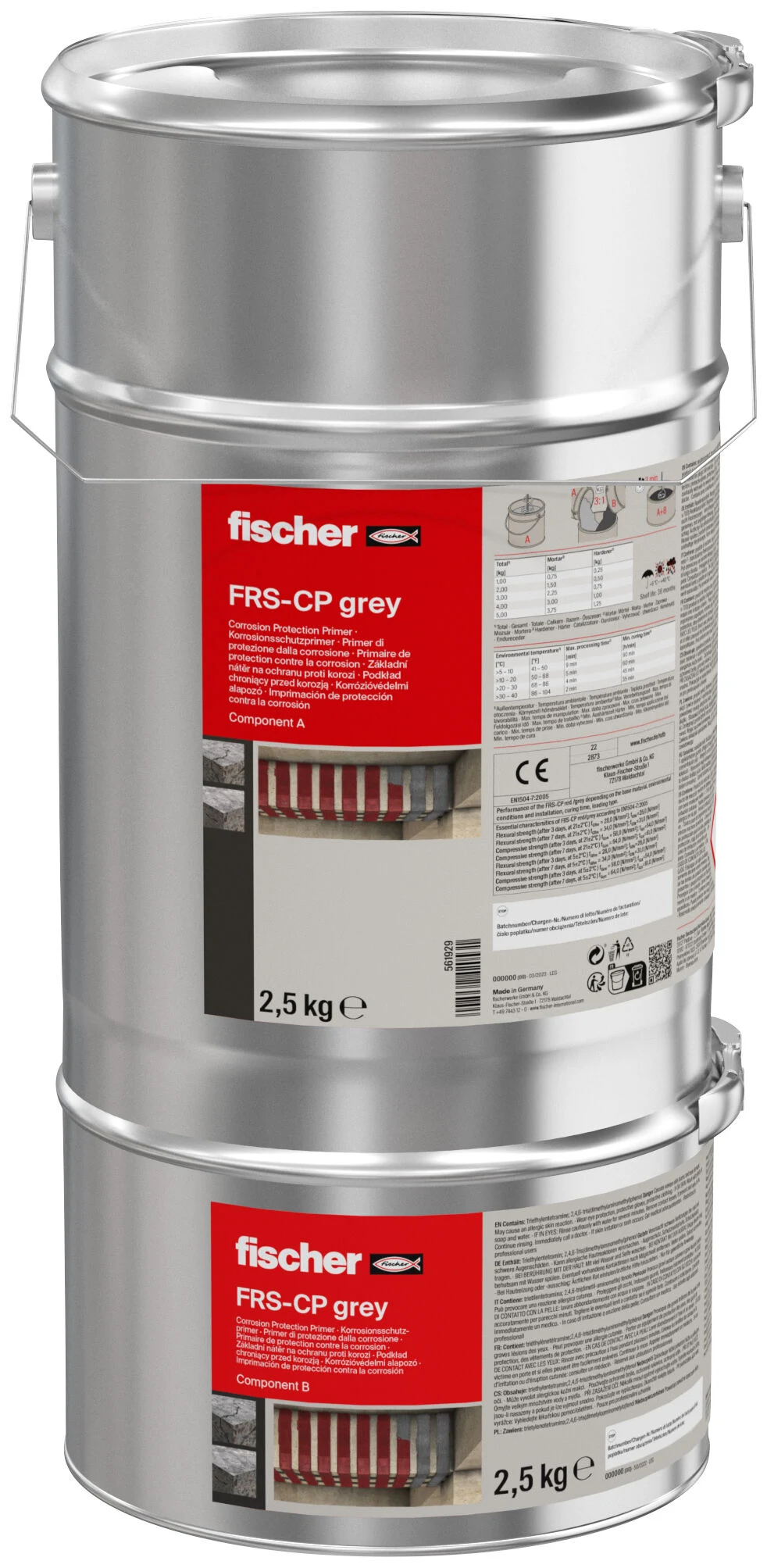 Corrosion protection primer FRS-CP red & grey FRS-CP grey 5 kg