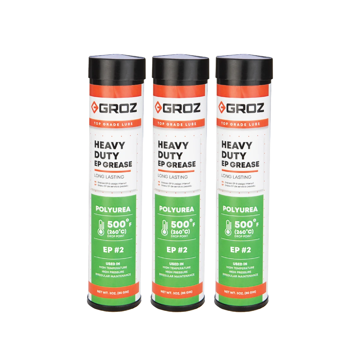 Grease Cartridges 3 Piece Set