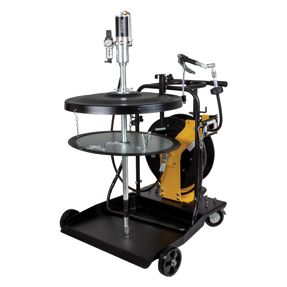 Grease Pump Kit 50:1 Ratio Pump with HD Trolley & Hose Reel