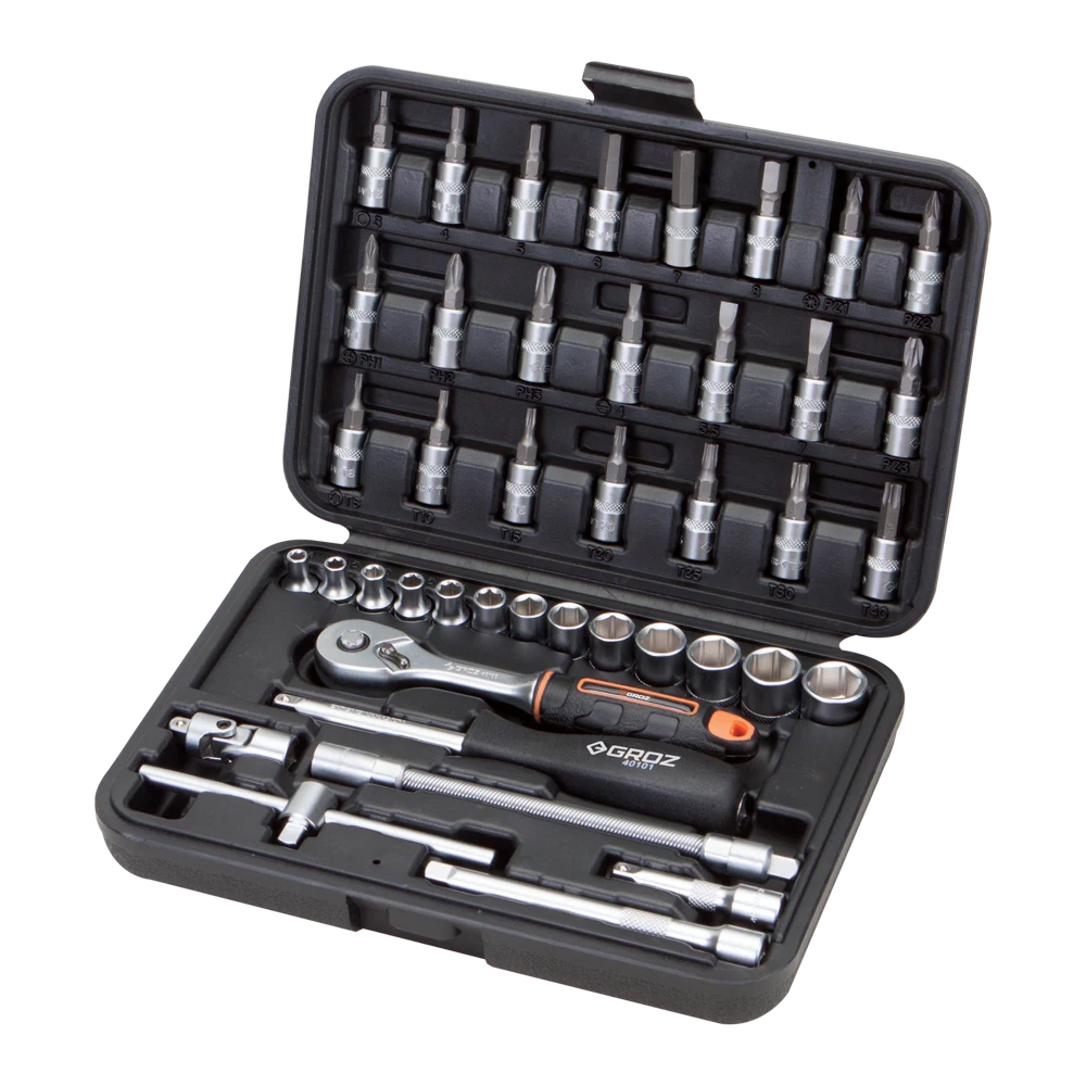 42 Pc Hand Socket Sets 1/4" Drive KT-42SKT14