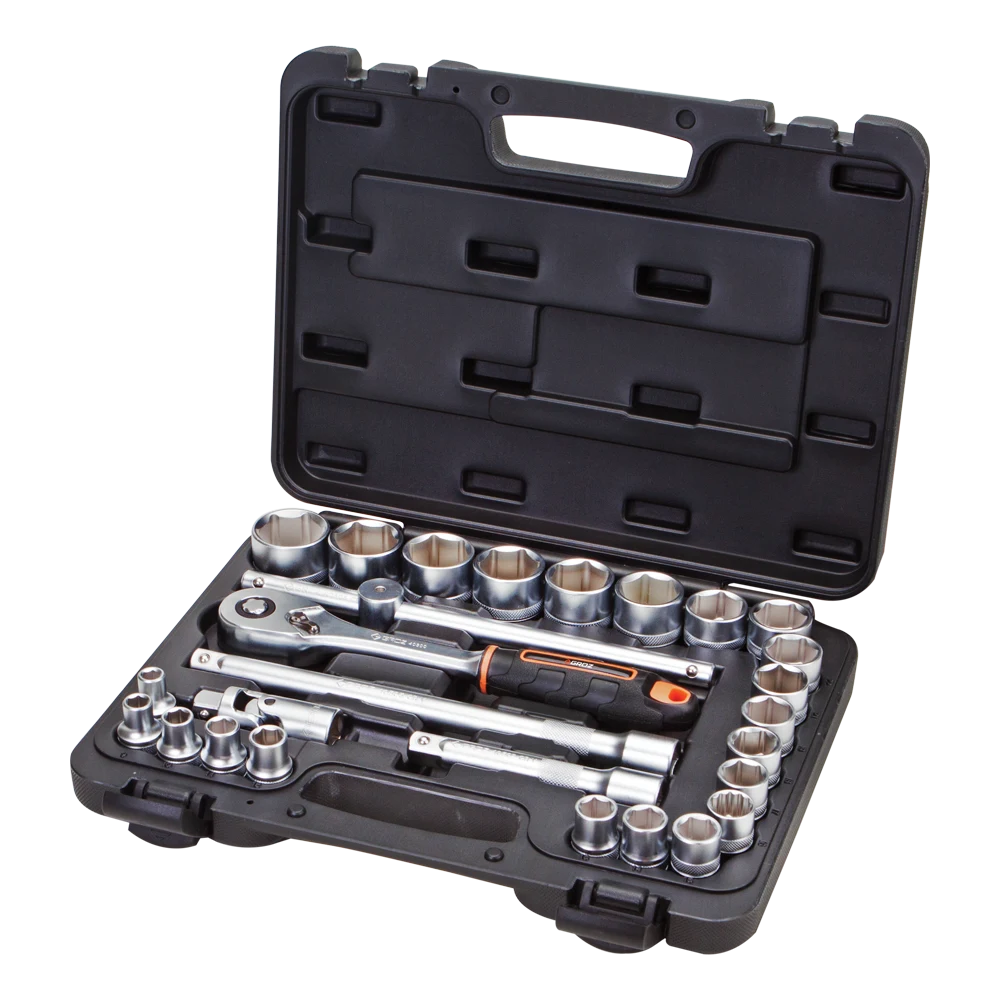 27 Pc Hand Socket Sets 1/2" Drive KT-27SKT12