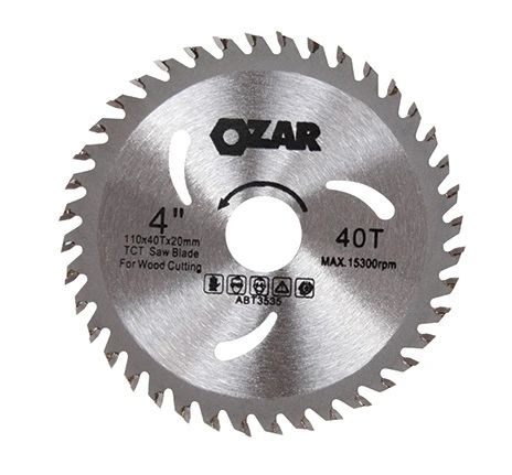 TCT Saw Blade — 4" (110x40T x 20 mm)