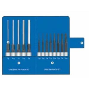 13 PC COMBO PIN PUNCH SET 4” & 8” DRIVE PIN PUNCHES APP-0034