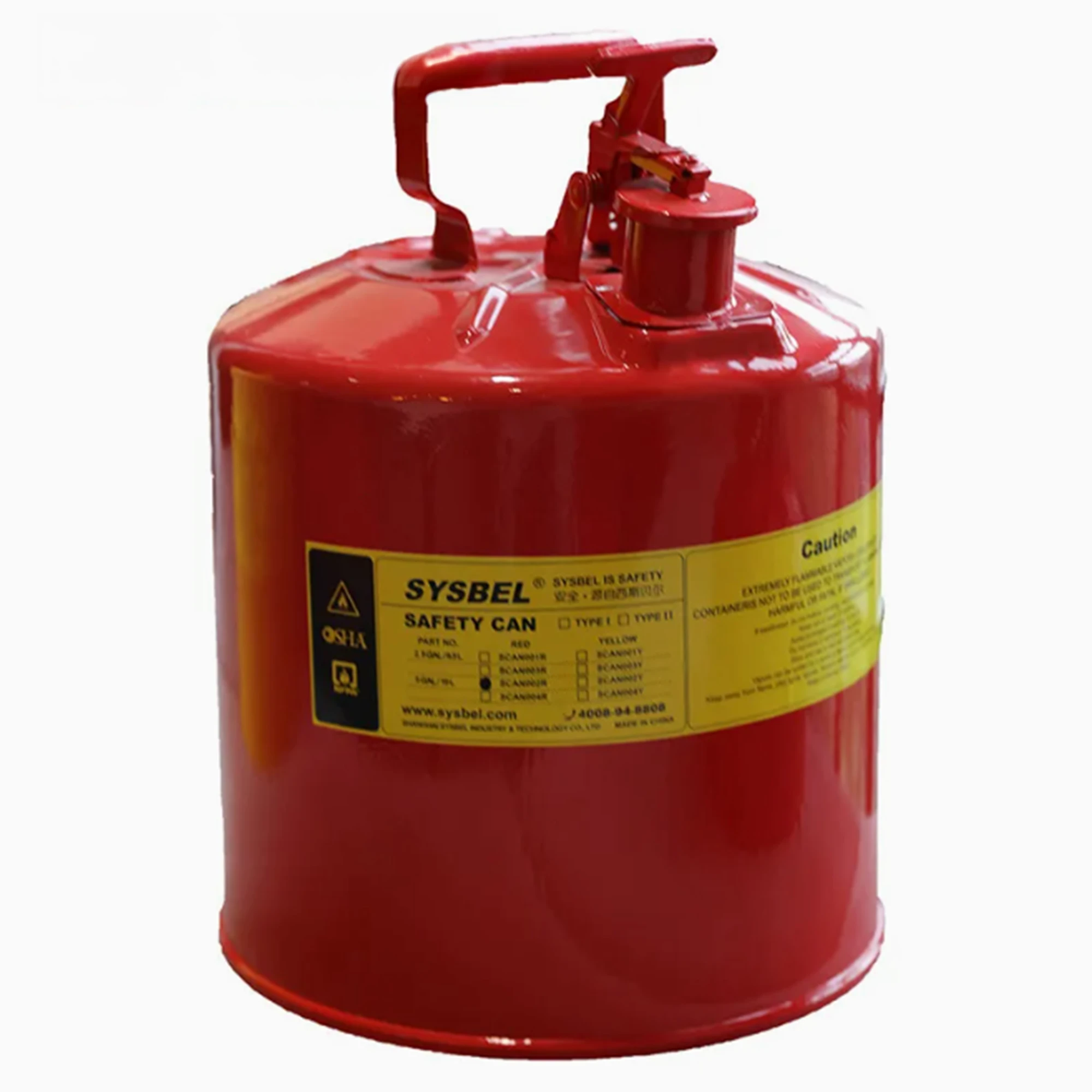 C-SCAN002R-1 Type-l Safety Cans with Bottom Tap 5Gal / 19Ltr (Red) C-SCAN002R-1 Type-l Safety Cans with Bottom Tap 5Gal / 19Ltr (Red)