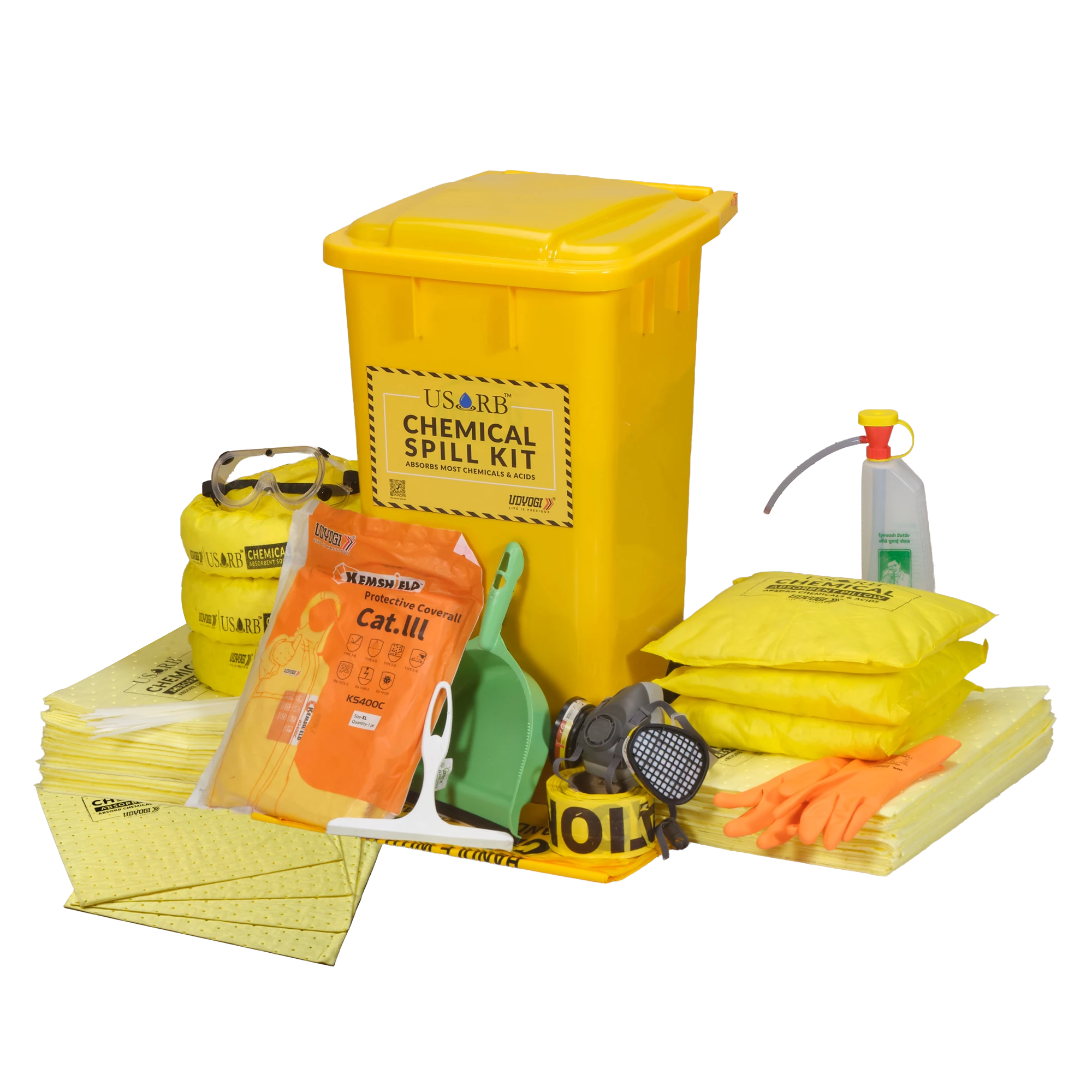 CDK75- absorbs up to 75L CDK75 Chemical Spill Kit Absorption Capacity – 95Ltr