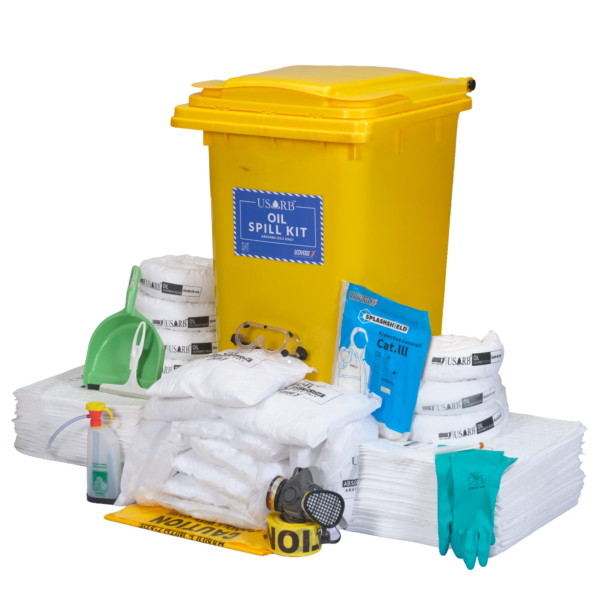 OWK100- absorbs up to 100L OWK100 Oil Spill kit Absorption Capacity – 100Ltr