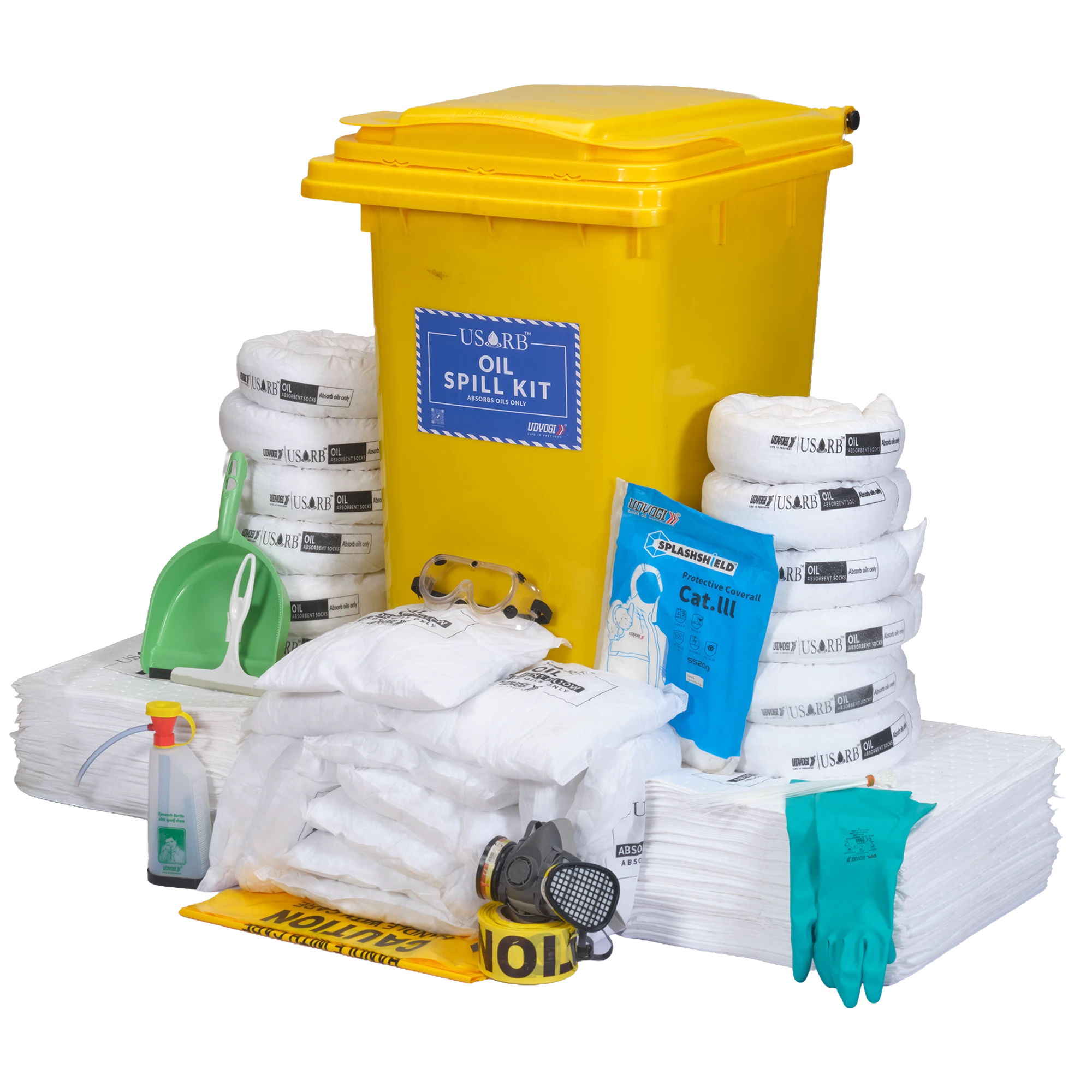 OWK250- absorbs up to 250L OWK250 Oil Spill kit Absorption Capacity – 250Ltr