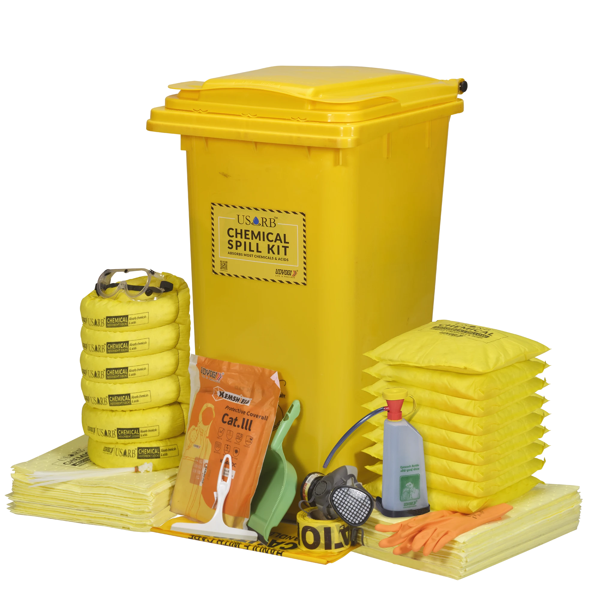CWK200- absorbs up to 200L CWK200 Chemical Spill Kit Absorption Capacity – 200Ltr