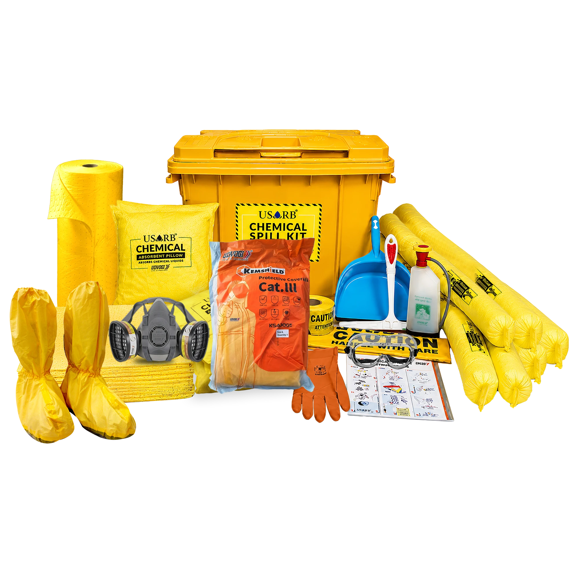 CWK660- absorbs up to 660L CWK660 Chemical Spill Kit Absorption Capacity – 660Ltr