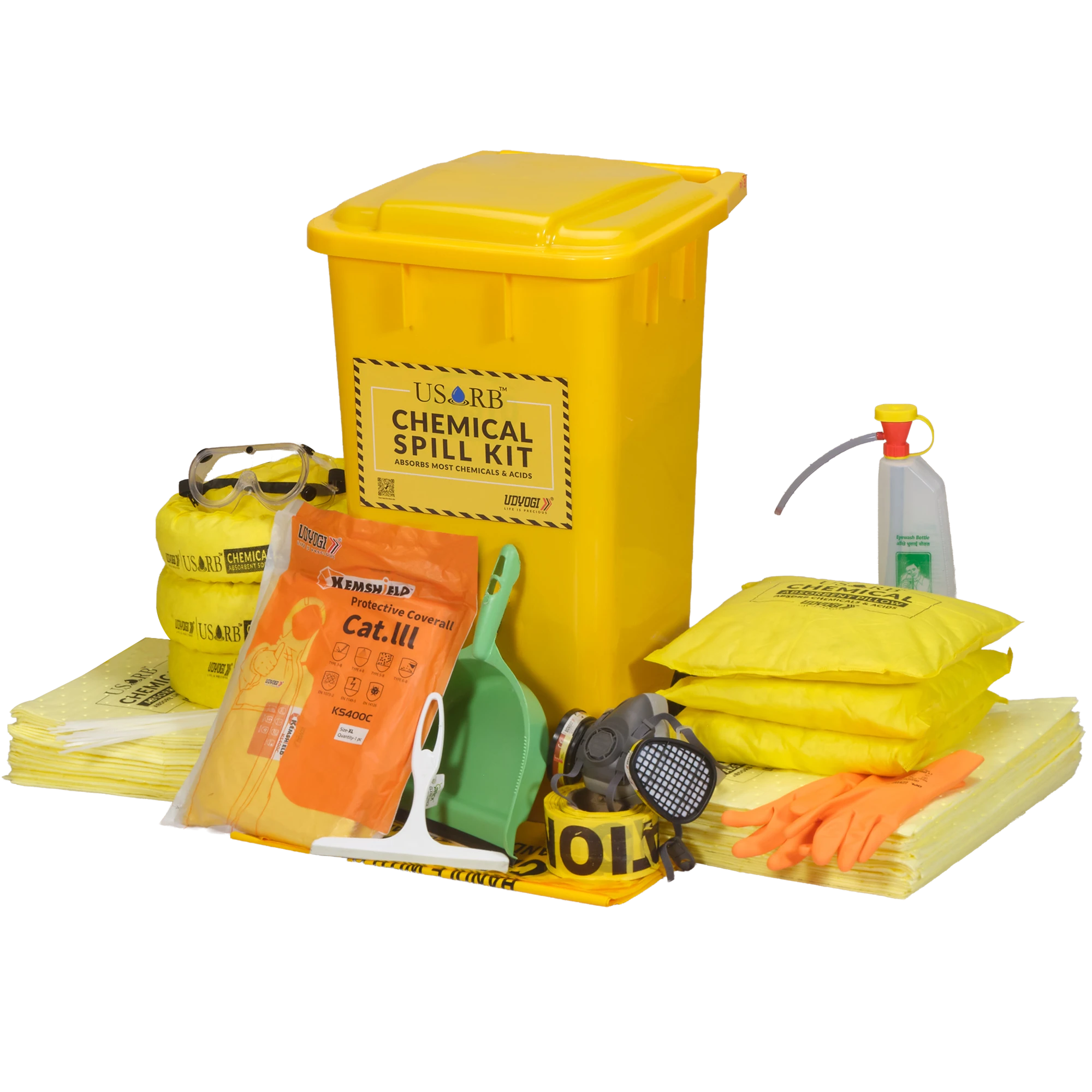 CDK70- absorbs up to 70L CDK70 Chemical Spill Kit Absorption Capacity – 70Ltr